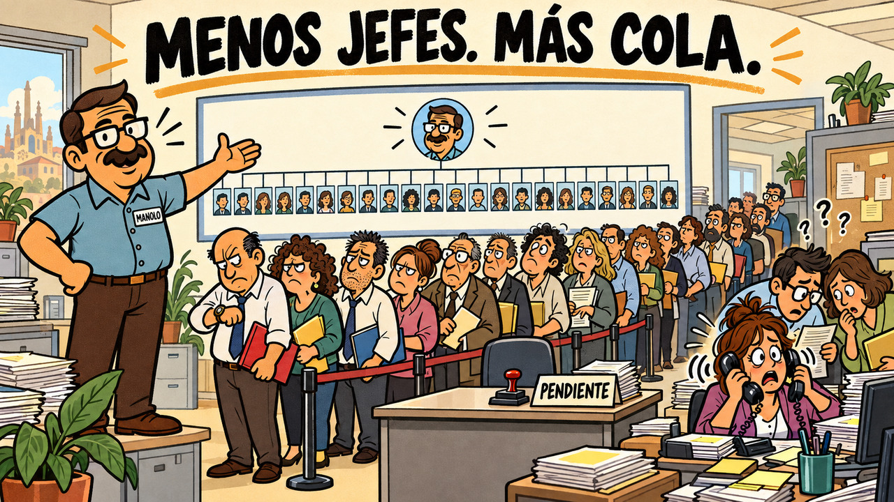 Menos casillas. La misma cola.