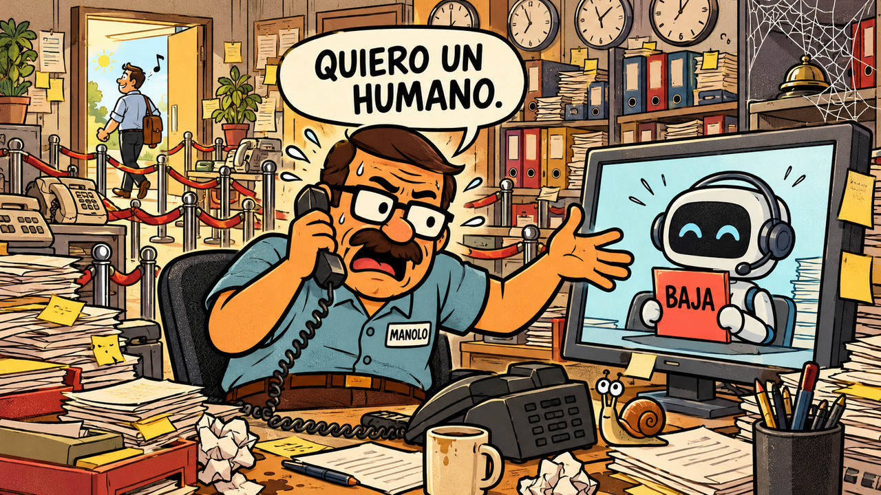 Su mejor herramienta de retención era el cansancio del cliente.
