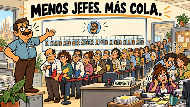 Menos casillas. La misma cola.